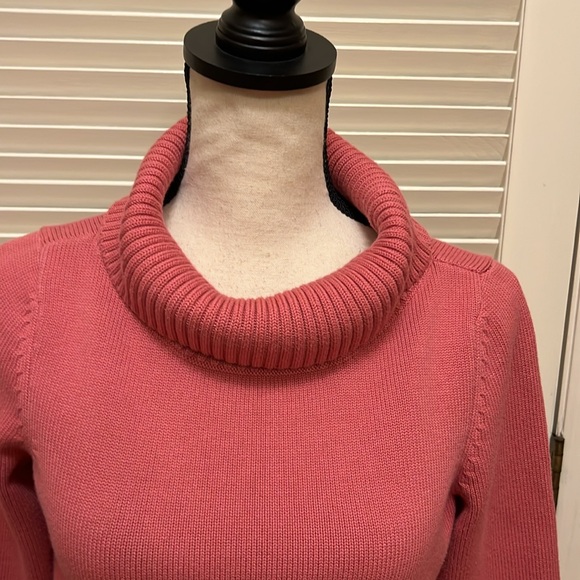 Talbots Cowl Neck Sweater in Coral, Size Medium, EUC - Picture 3 of 15